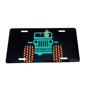 Grinch Jeep License Plate
